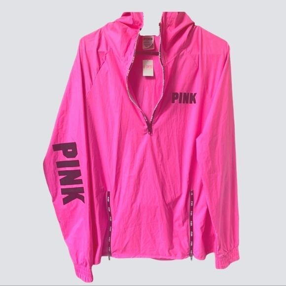  Pink Victoria Secret Hot Pink Anorak Pullo… - Picture 1 of 12